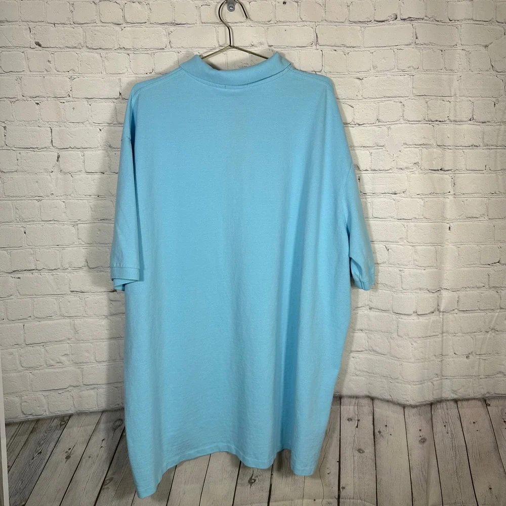 Polo Ralph Lauren Big Pony Polo Shirt Light Blue Mens 4XLT Tall Big & Tall